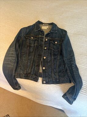 rag & bone Dark Blue Denim Trucker Jacket